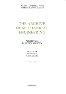Archive of Mechanical Engineering